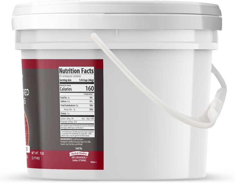 Birch & Meadow Dehydrated Small Red Beans - 1 Gallon - Image 3